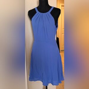 Express Periwinkle Blue Halter Dress
